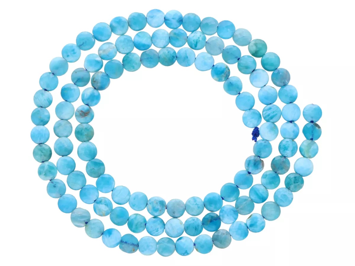 K7N34 AKWAMARYN DYSK FASETOWANY 4/2 mm - 1 SZNUR