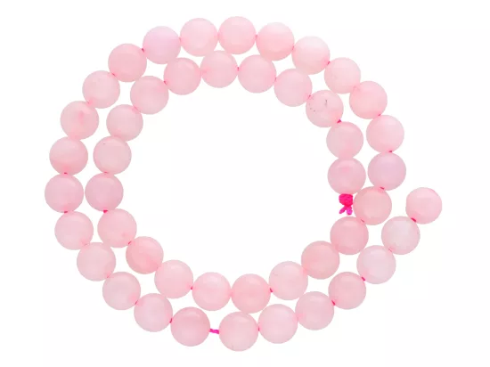 K6D80 KWARC RÓŻOWY KULE 8,5 mm - 1 SZNUR