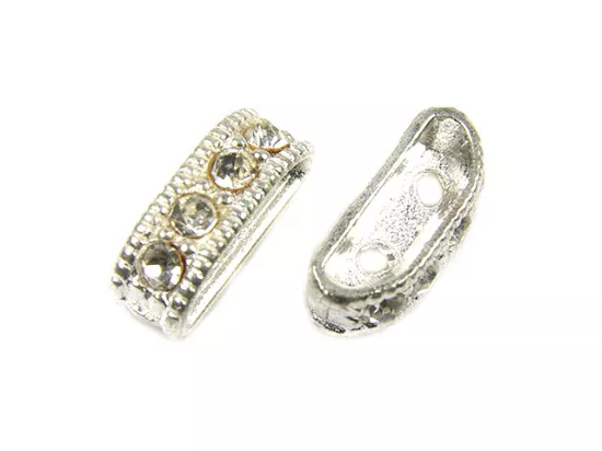 P4K27 PRZEKŁADKA Z CYRKONIAMI 2-RZĘDOWA - 2 SZTUKI