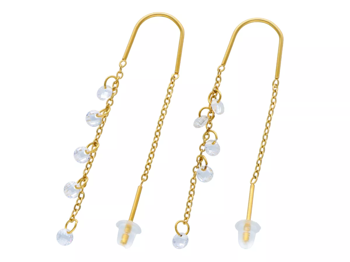 U1T84 KOLCZYKI STAL CHIRURGICZNA 1 PARA