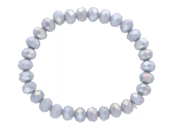 R4G72 BRANSOLETKA KRYSZTAŁKI 8 mm NA GUMCE