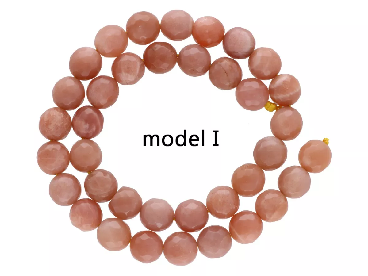 K6L19 KAMIEŃ SŁONECZNY KULE FASETOWANE 10 mm - 1 SZNUR