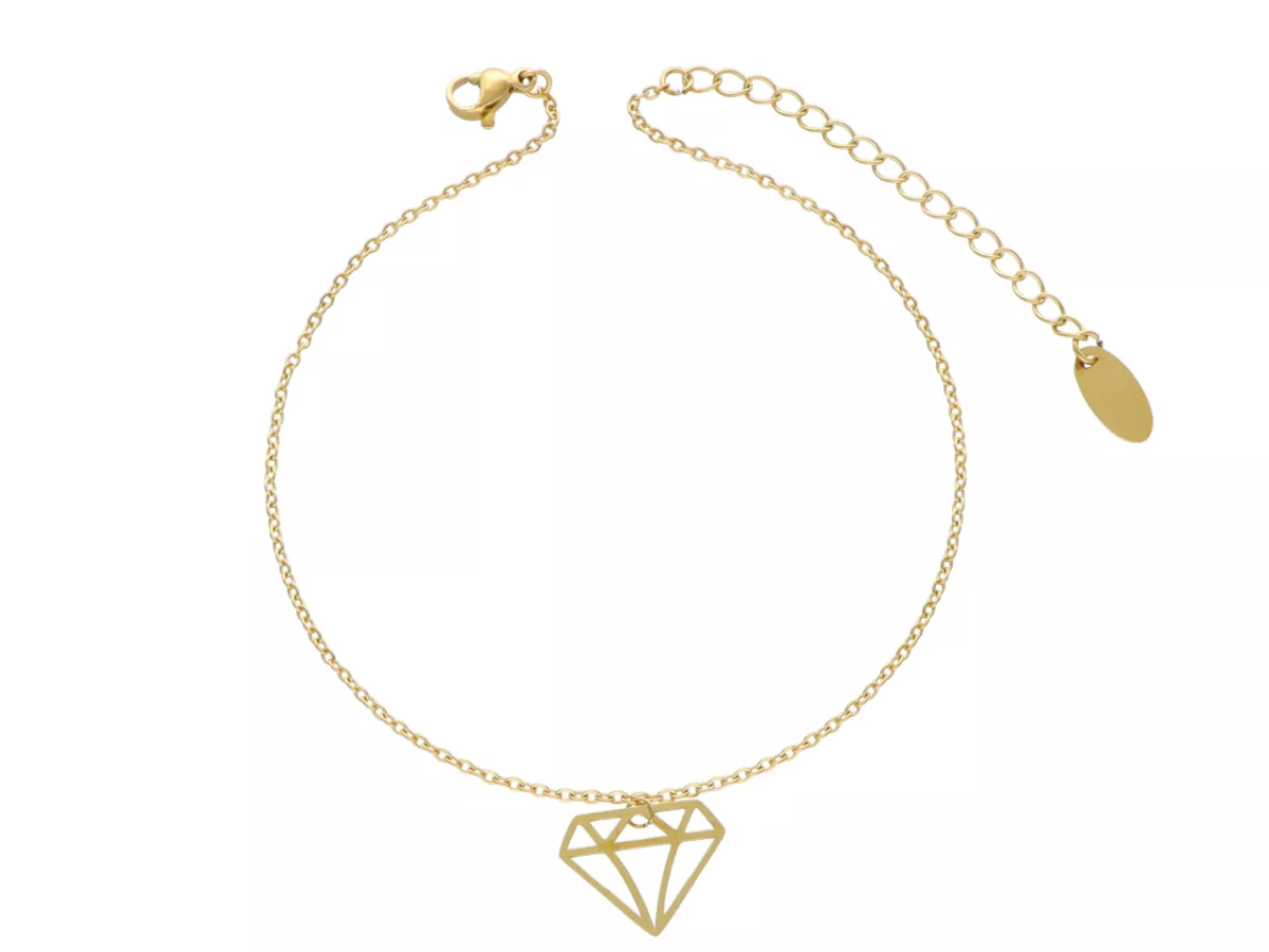 R4F16 BRANSOLETKA NA NOGĘ STAL CHIRURGICZNA