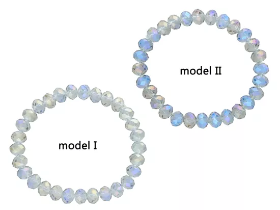 R2T47 BRANSOLETKA KRYSZTAŁKI 8 mm NA GUMCE