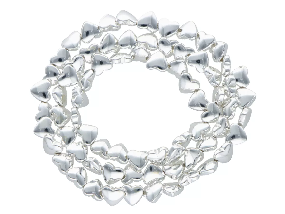 K7F31H HEMATYT SERCE 6/6 mm - 5 SZNURÓW - ZESTAW