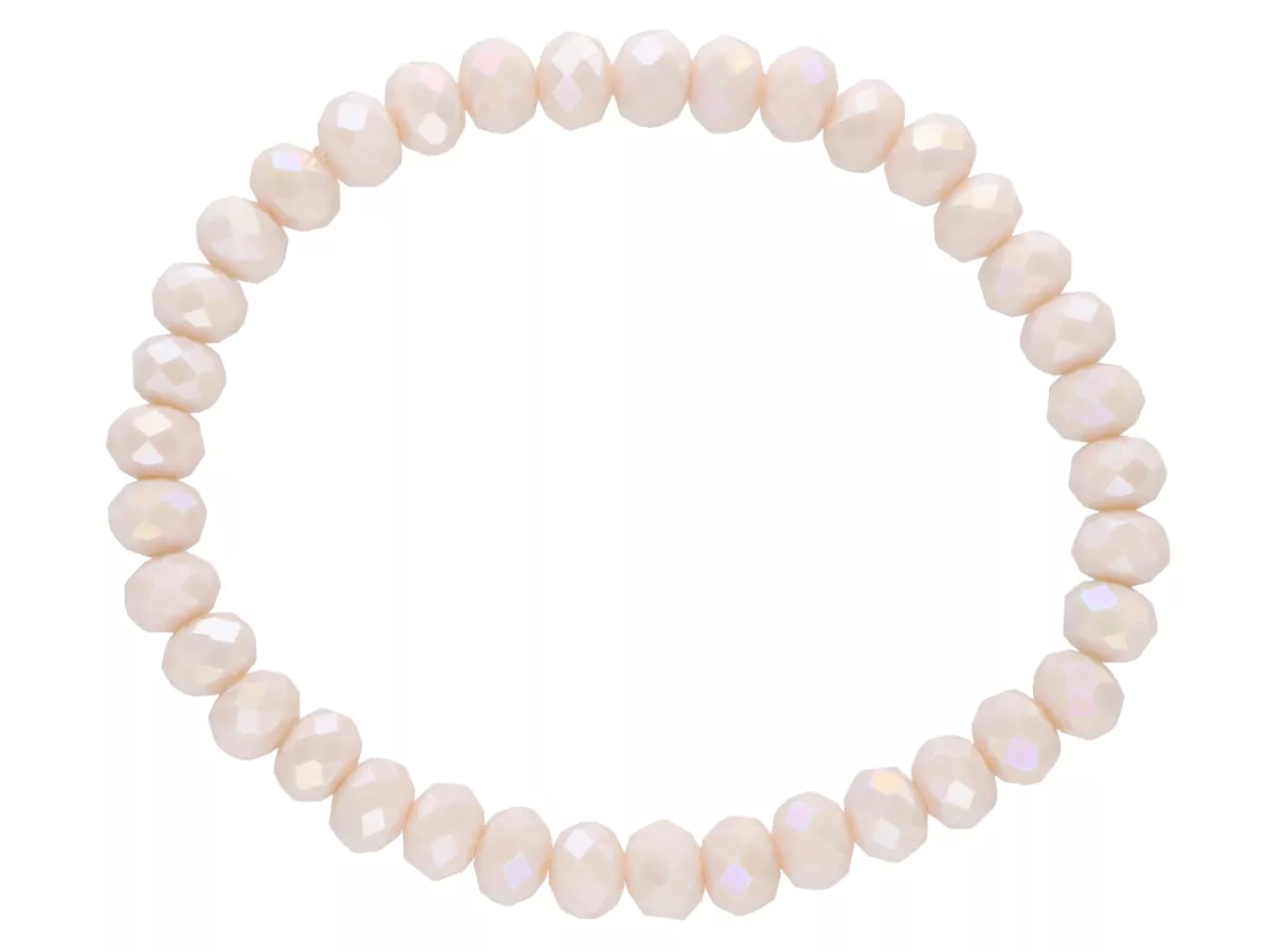 R2J11 BRANSOLETKA KRYSZTAŁKI 6 mm NA GUMCE