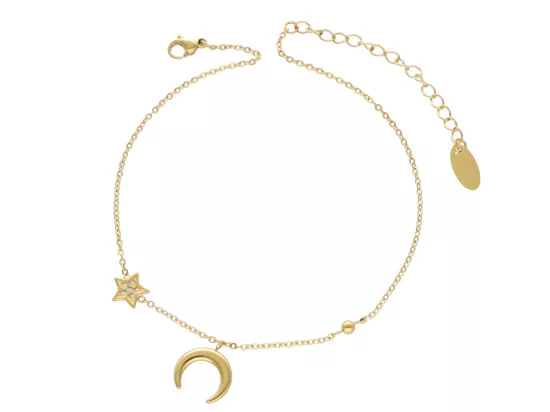 R4F04 BRANSOLETKA NA NOGĘ STAL CHIRURGICZNA