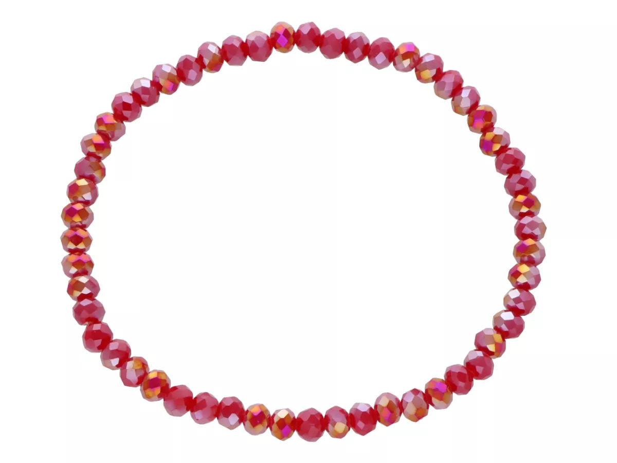 R4F69 BRANSOLETKA KRYSZTAŁKI 4,5 mm NA GUMCE