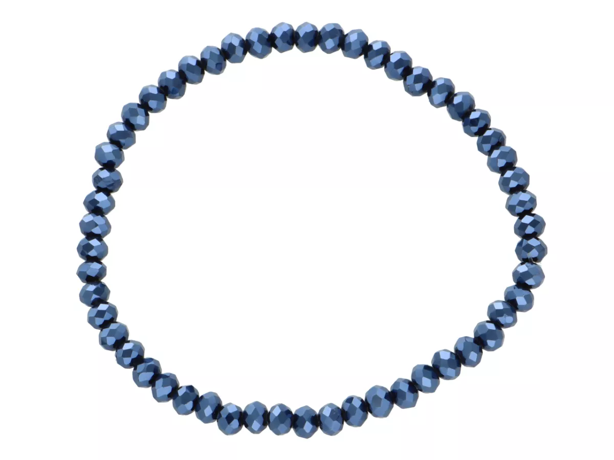 R4F46 BRANSOLETKA KRYSZTAŁKI 4,5 mm NA GUMCE