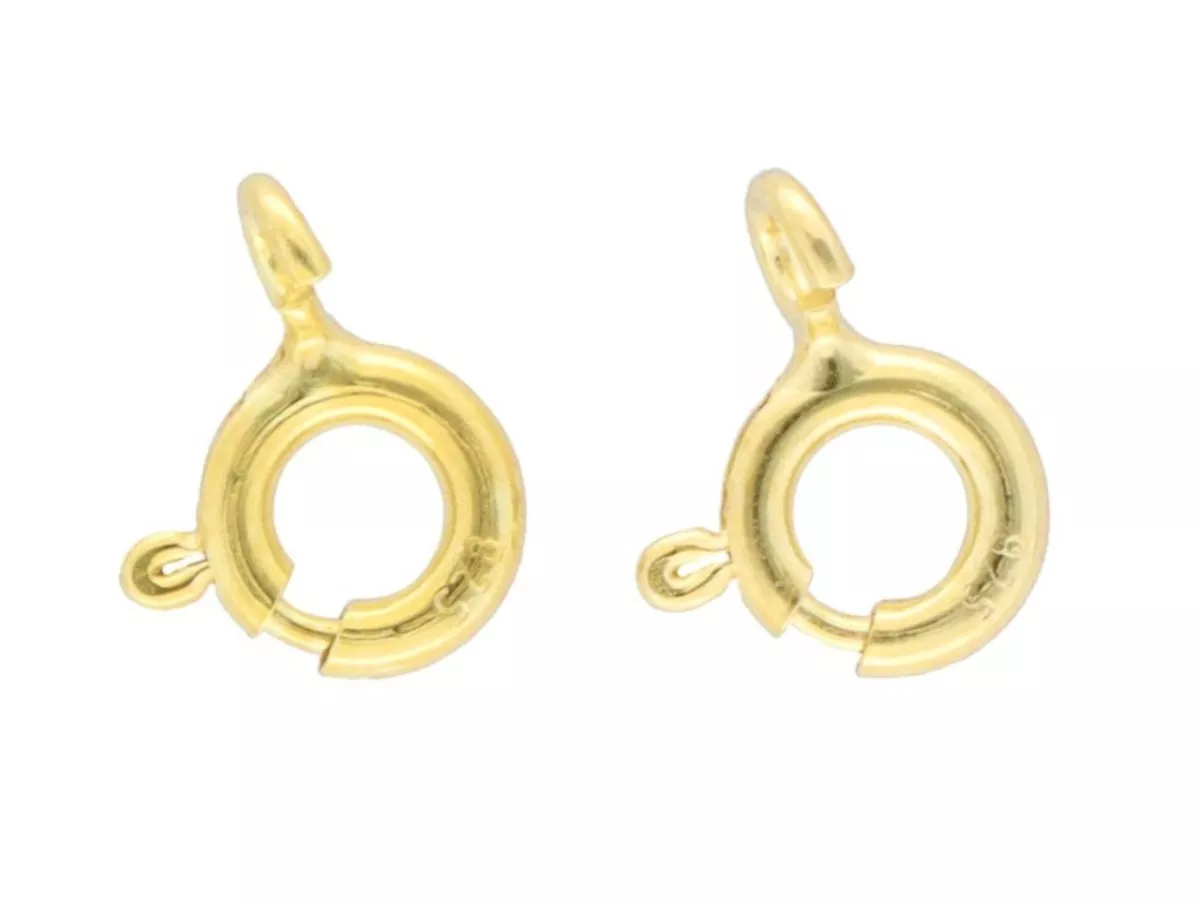 P3J74 ZAPIĘCIE FEDERING 5,5 mm SREBRO 925 POZŁACANE - 2 SZTUKI