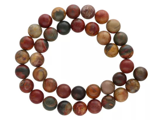 K6M31 JASPIS PICASSO KULE 10 mm 1 SZNUR