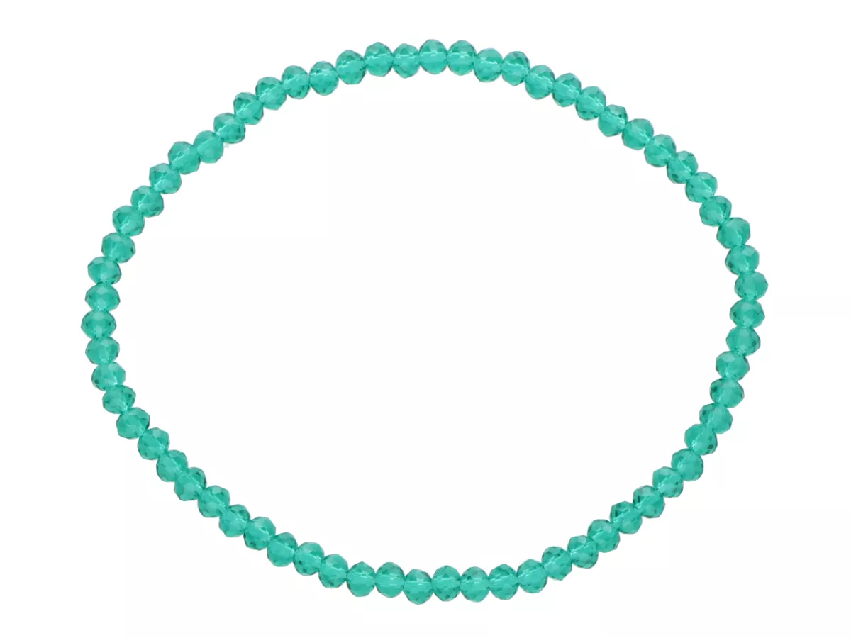 R4C12 BRANSOLETKA KRYSZTAŁKI 3 mm NA GUMCE