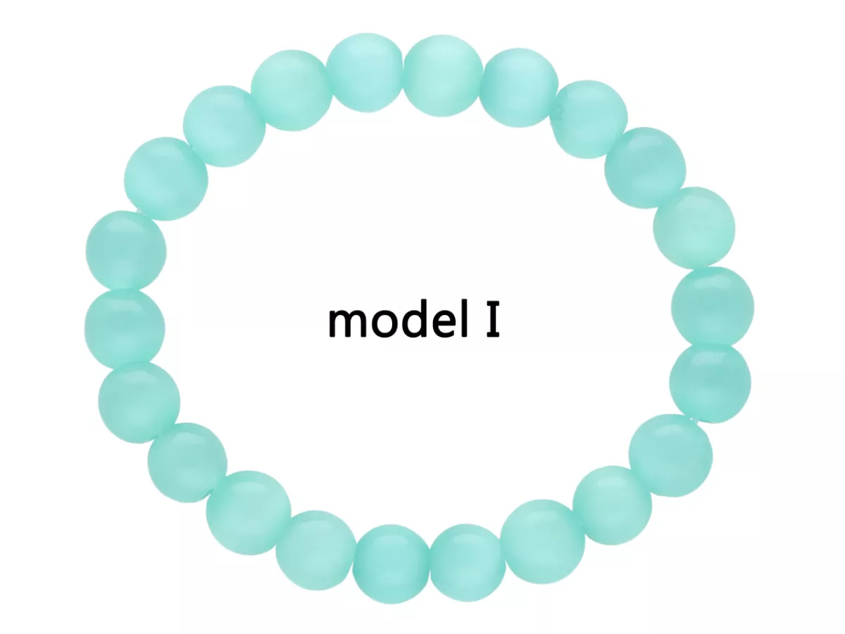 R4I28 BRANSOLETKA KOCIE OKO KULE 8 mm