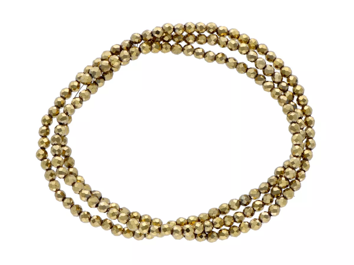 K6X27 HEMATYT KULE FASETOWANE 2 mm - 1 SZNUR