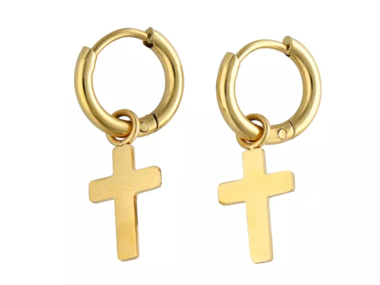 U1S24 KOLCZYKI STAL CHIRURGICZNA 1 PARA