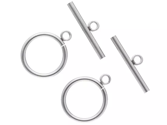 P5U06 ZAPIĘCIE OZDOBNE TOGGLE STAL CHIRURGICZNA - 2 SZTUKI