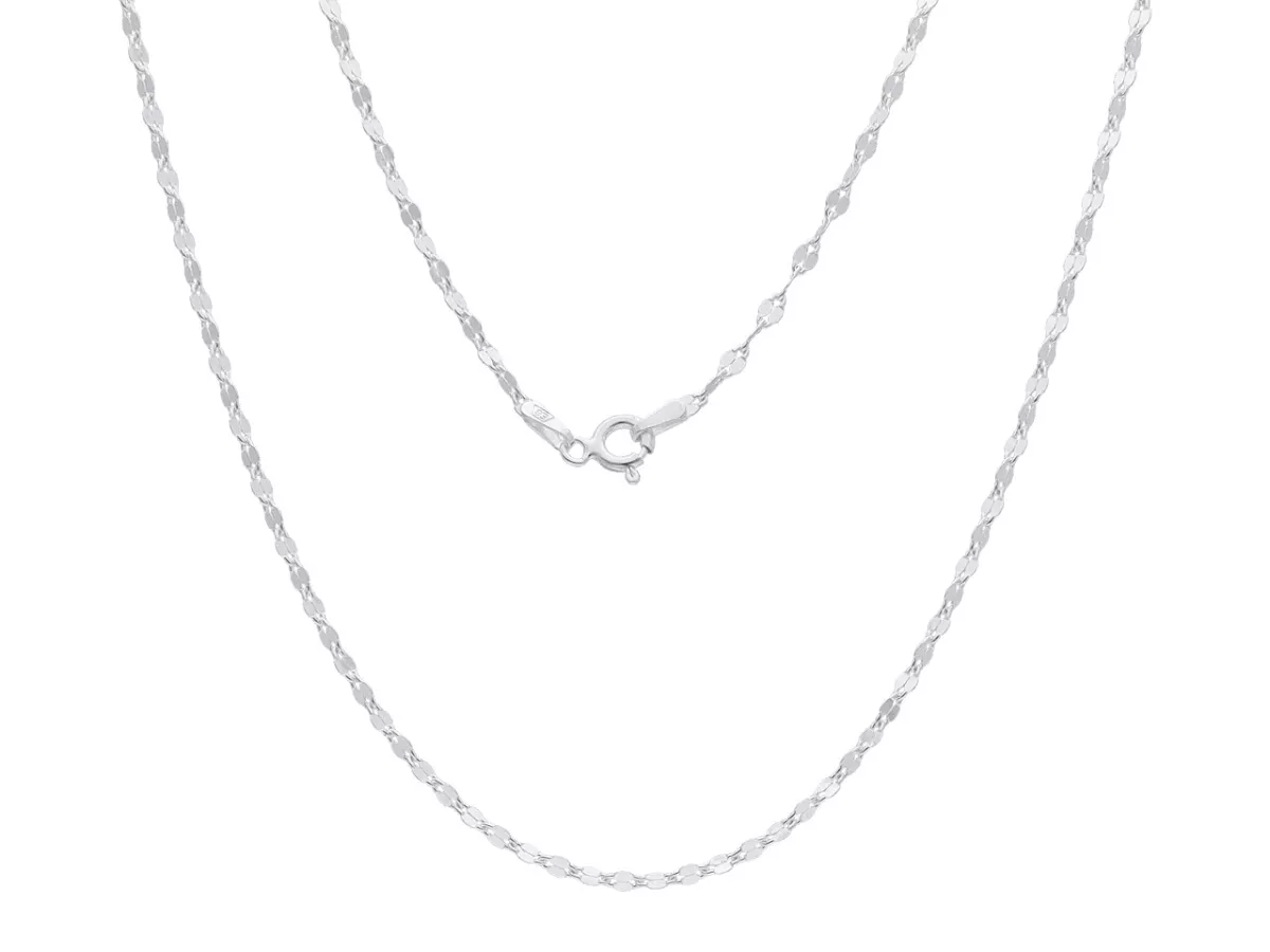 P3K85 ŁAŃCUSZEK MOKKA 45 cm SREBRO 925