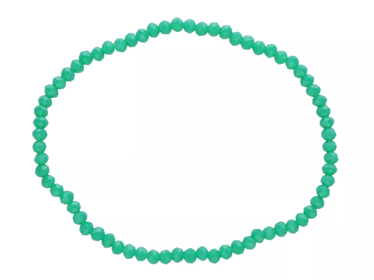 R4C31 BRANSOLETKA KRYSZTAŁKI 3 mm NA GUMCE