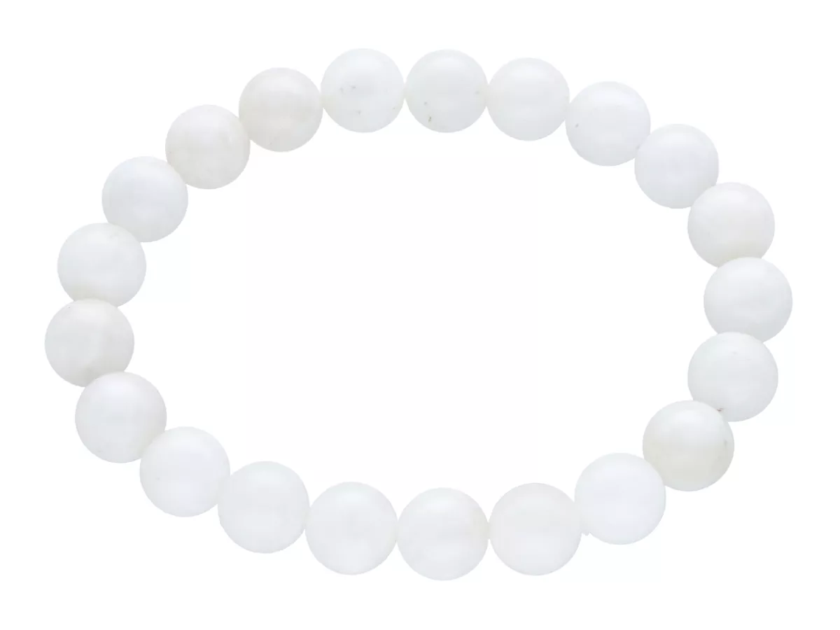 R4B60 BRANSOLETKA KAMIEŃ KSIĘŻYCOWY KULE 10 mm