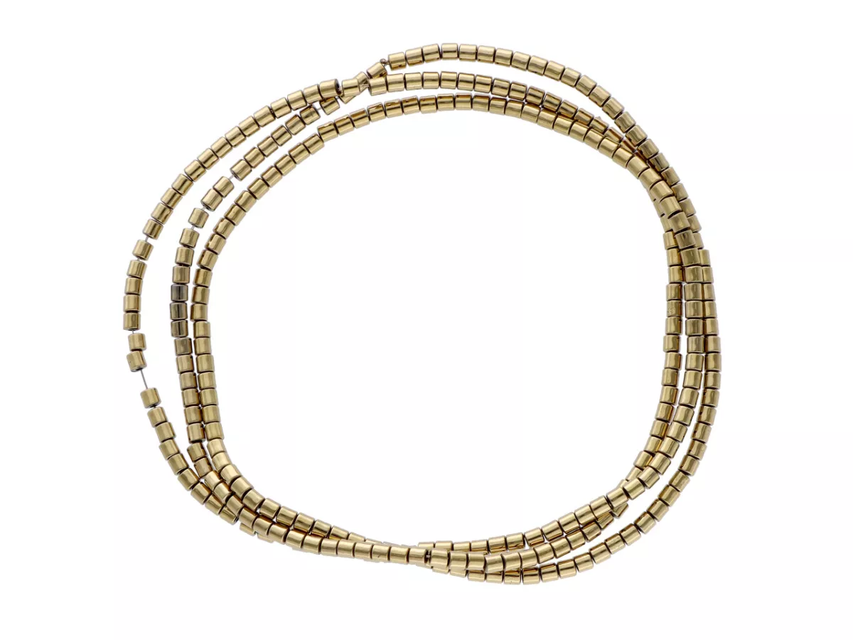 K6U31 HEMATYT WAŁKI 1,5/1,5 mm - 1 SZNUR