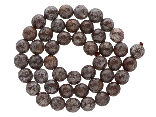 K6W21 OBSYDIAN BRĄZOWY KULE FASETOWANE 8,5 mm - 1 SZNUR