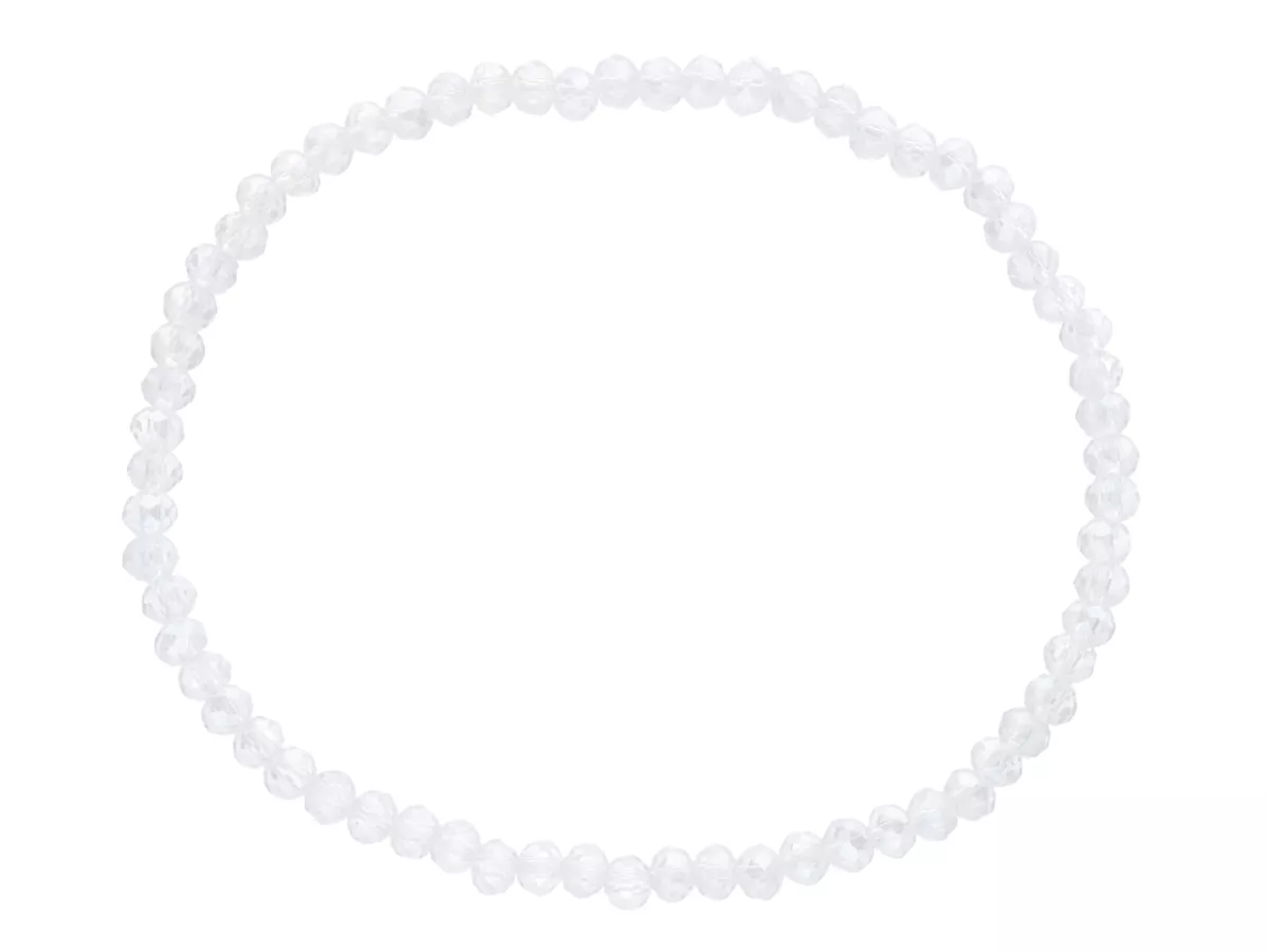 R2X08 BRANSOLETKA KRYSZTAŁKI 3 mm NA GUMCE