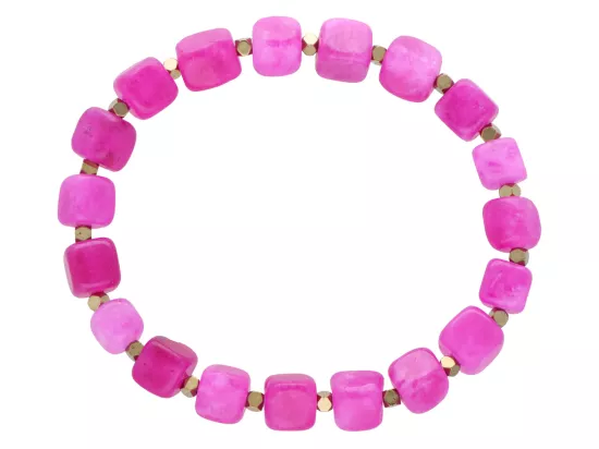 R5C08 BRANSOLETKA AGAT I HEMATYT