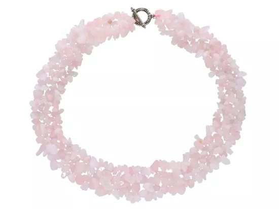 N2D69 NASZYJNIK KWARC RÓŻOWY