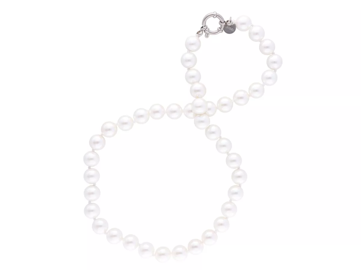 N2J80 NASZYJNIK PERŁA MAJORKA