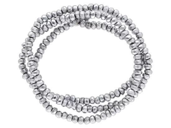 K7F25 HEMATYT OPONKI FASETOWANE 3 mm - 1 SZNUR