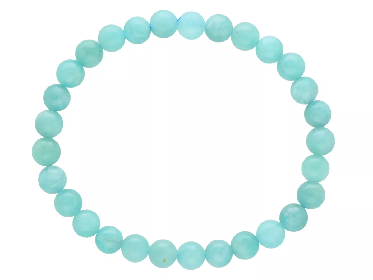 R4O96 BRANSOLETKA AMAZONIT KULE 6,5 mm