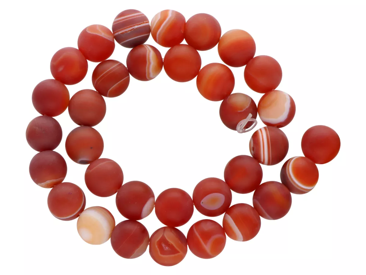 K6J82 AGAT MATOWY KULE 12 mm 1 SZNUR