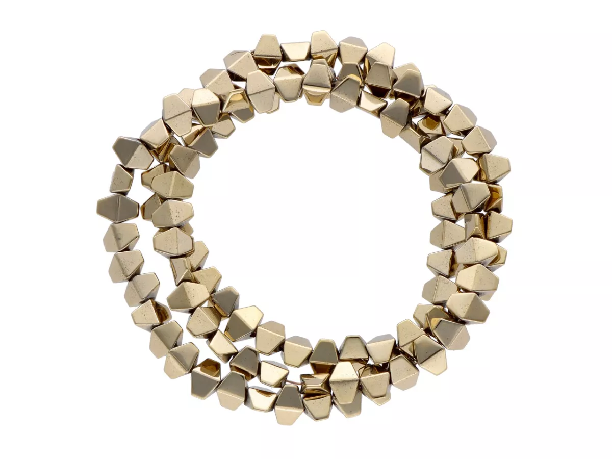 K6Z52 HEMATYT ELEMENTY 6/4 mm - 1 SZNUR