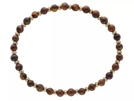 R4M41 BRANSOLETKA TYGRYSIE OKO KULE 4,5 mm