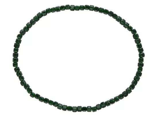 R4K93 BRANSOLETKA SZMARAGD NILU KOSTKI FASETOWANE 2,5 mm