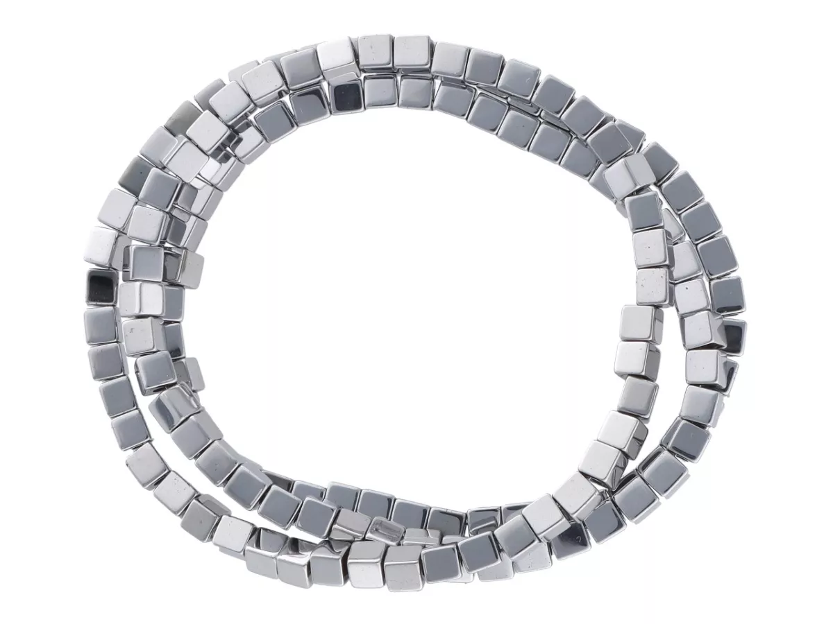 K6B13 HEMATYT KOSTKI 3/3 mm - 1 SZNUR