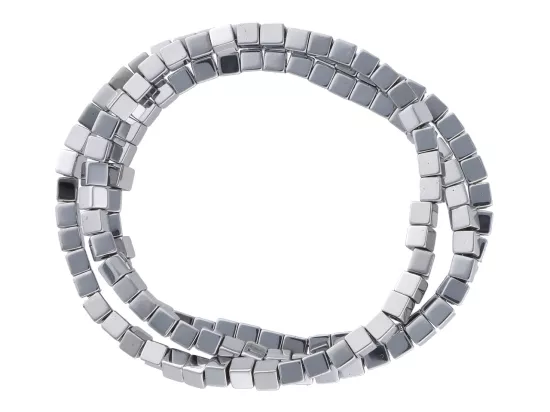 K6B13 HEMATYT KOSTKI 3/3 mm - 1 SZNUR