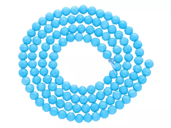 K7C54 TURKUS KULE FASETOWANE 3 mm - 1 SZNUR