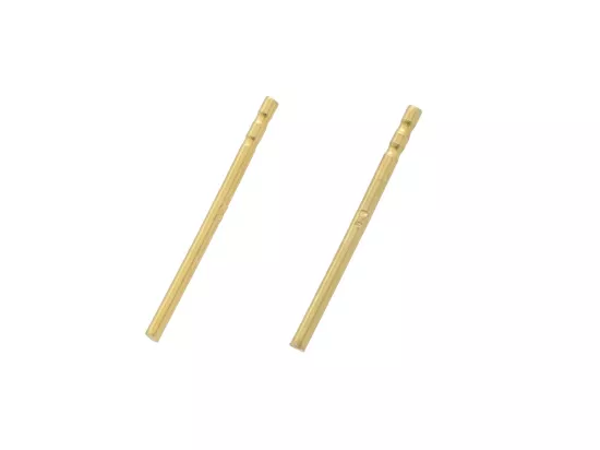 P3L07 SZTYFTY DO WKLEJANIA SREBRO 925 POZŁACANE - 1 PARA