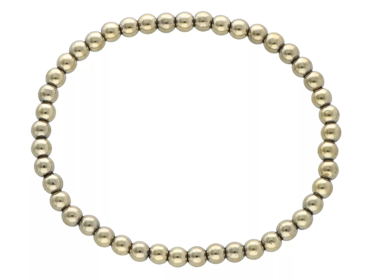 R3S48 BRANSOLETKA HEMATYT KULE 4 mm