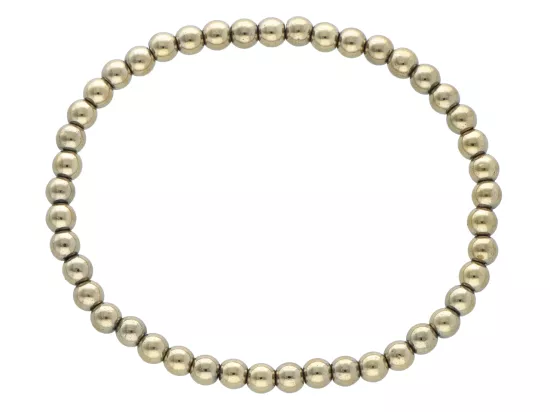 R3S48 BRANSOLETKA HEMATYT KULE 4 mm