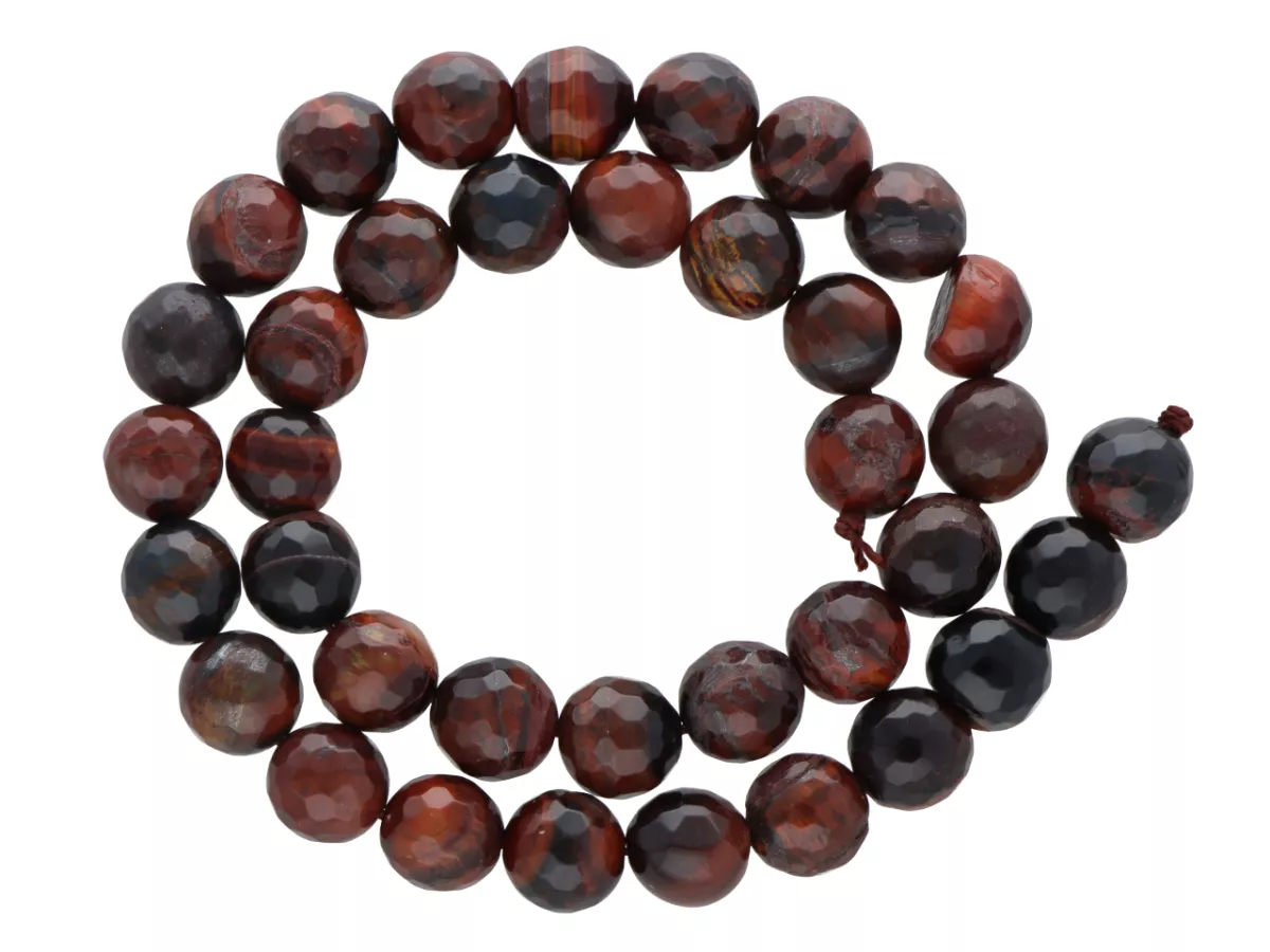 K6W20 BAWOLE OKO OPALIZUJĄCE KULE FASETOWANE 10 mm - 1 SZNUR