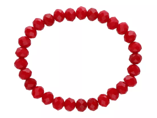 R4D42 BRANSOLETKA KRYSZTAŁKI 8 mm NA GUMCE