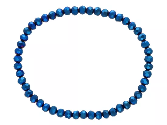 R4C56 BRANSOLETKA KRYSZTAŁKI 4,5 mm NA GUMCE