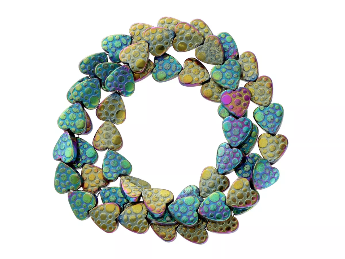 K6T06 HEMATYT SERDUSZKA 7.5/8 mm 1 SZNUR