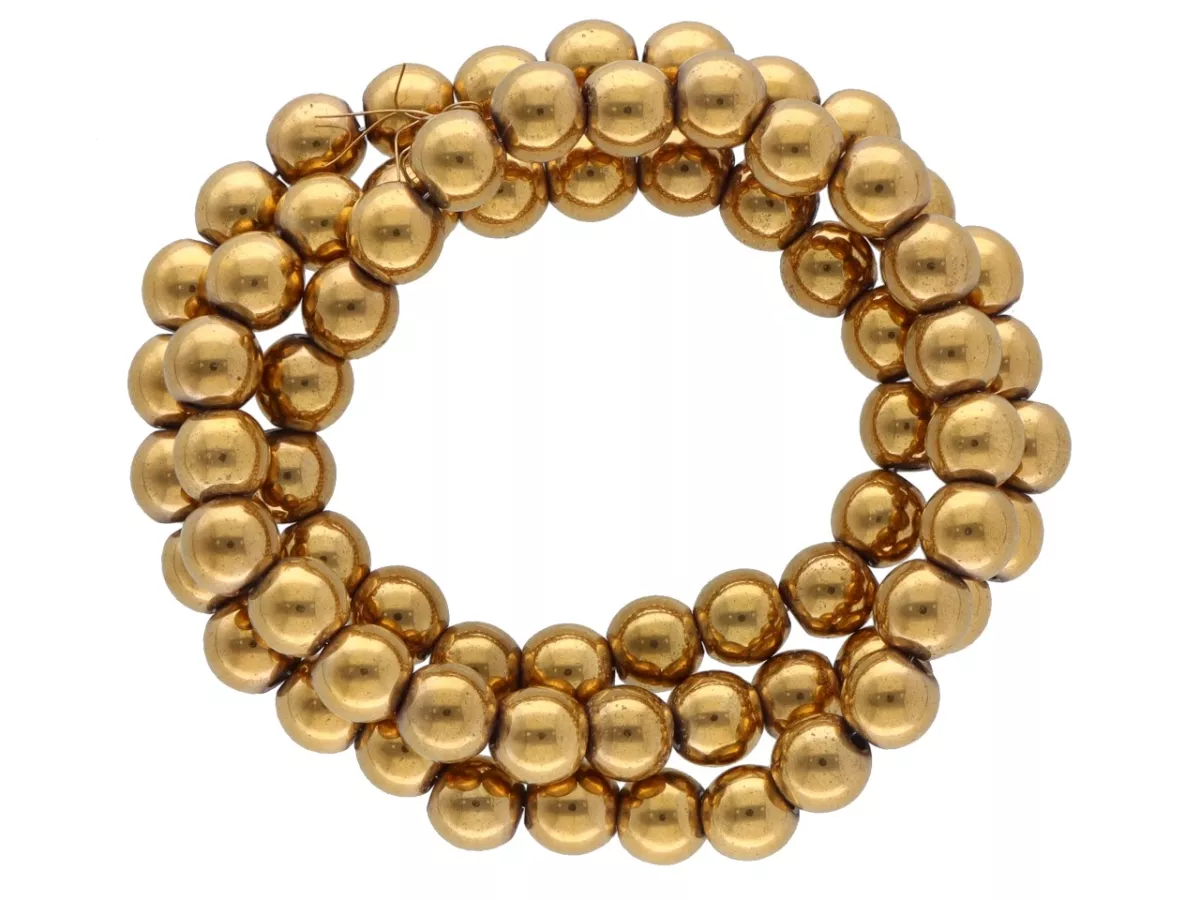 K7O66 HEMATYT MIODOWY KULE 6 mm - 1 SZNUR