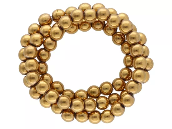 K7O66 HEMATYT MIODOWY KULE 6 mm - 1 SZNUR