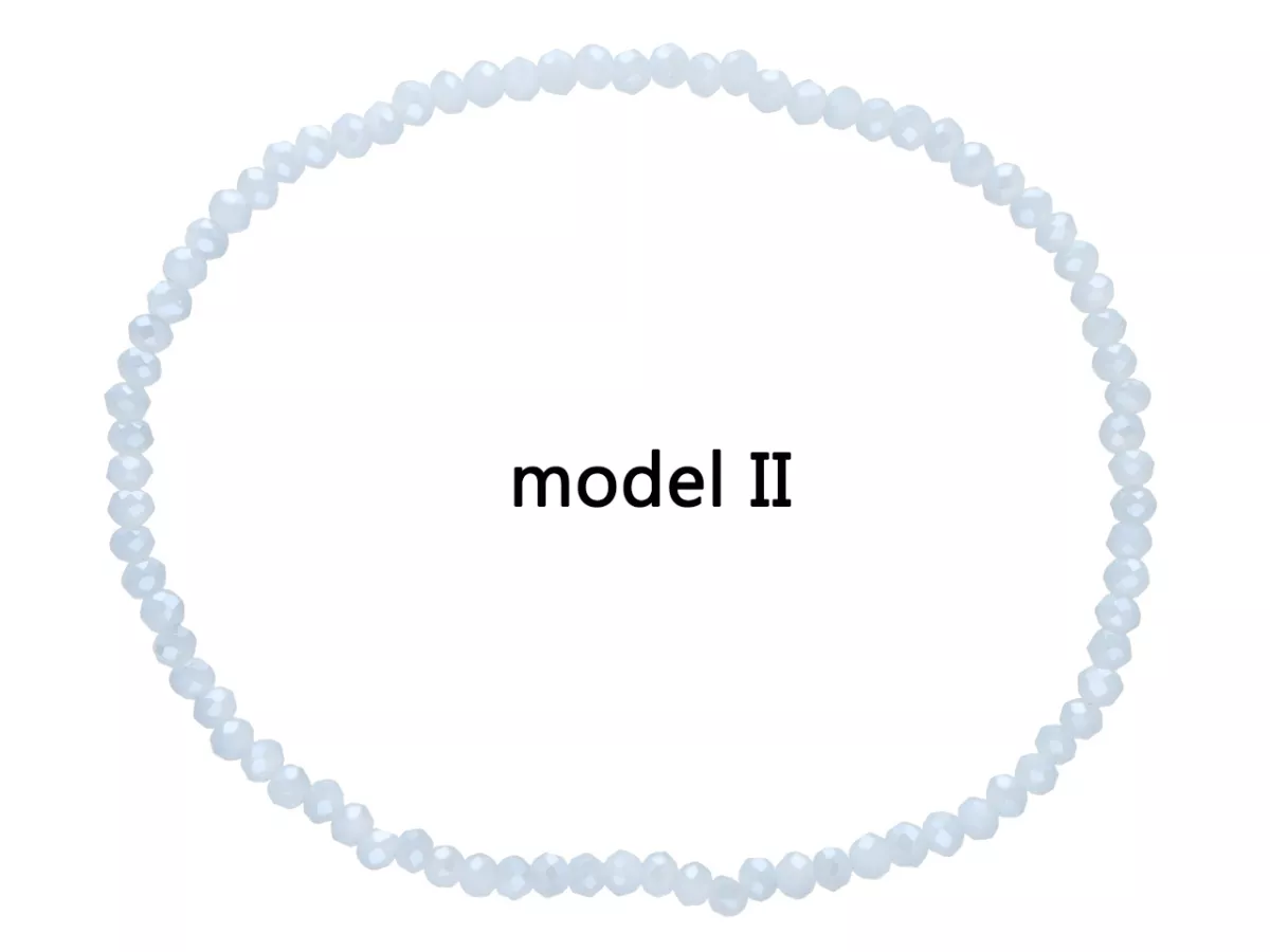 R3U43 BRANSOLETKA KRYSZTAŁKI 2,5 mm NA GUMCE