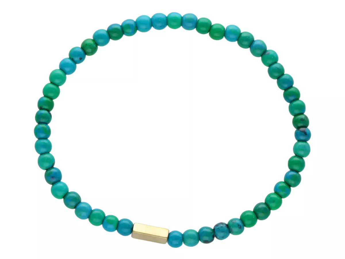 R4L74 BRANSOLETKA CHRYZOKOLA KULE 4 mm