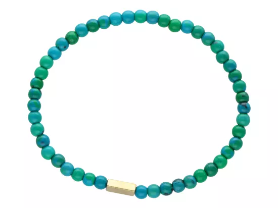 R4L74 BRANSOLETKA CHRYZOKOLA KULE 4 mm